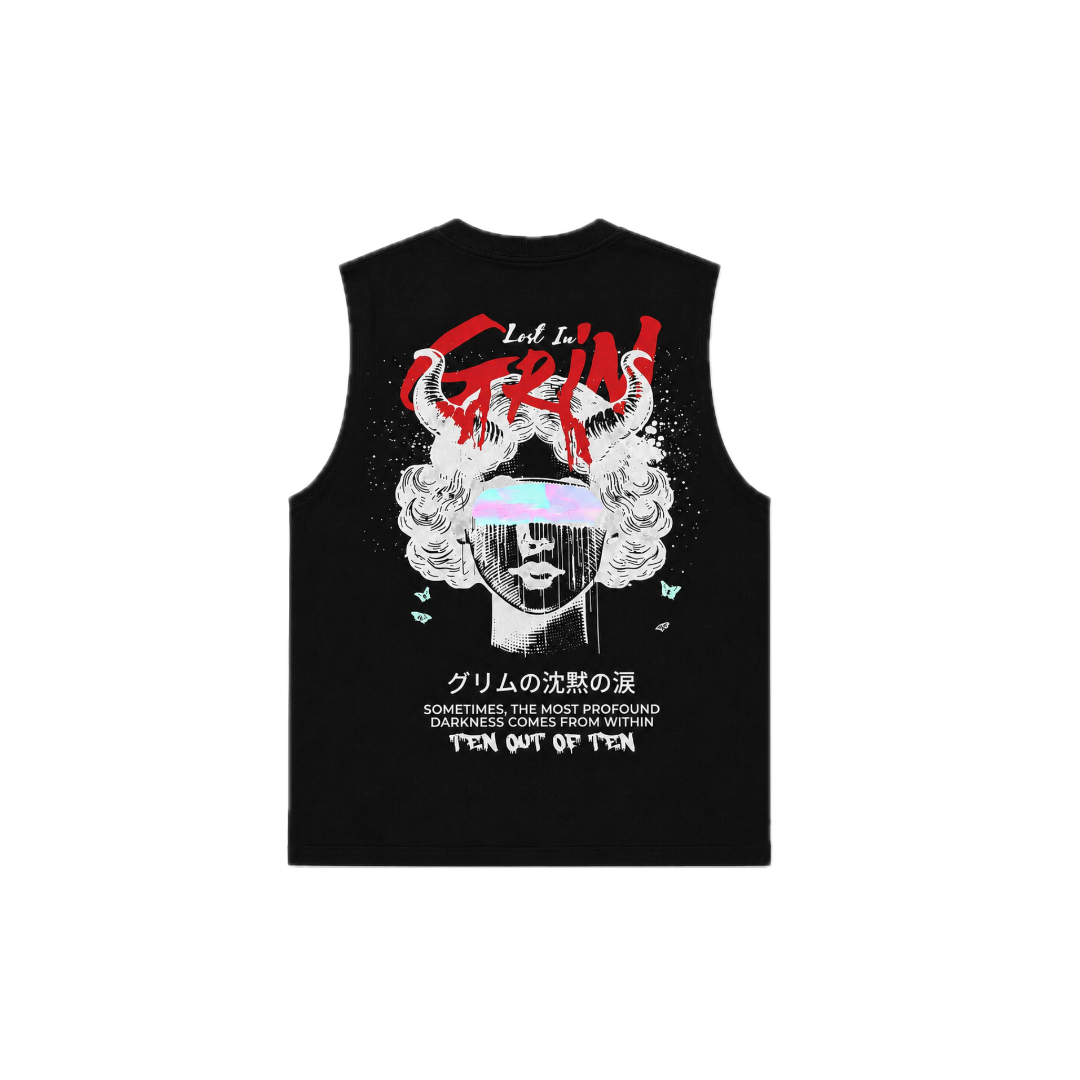 Camiseta Tank Sombrío Negro