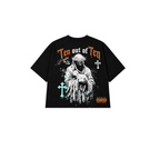 Camiseta Crop Top Boy Negro