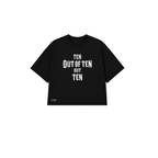 Camiseta Crop Top Boy Negro