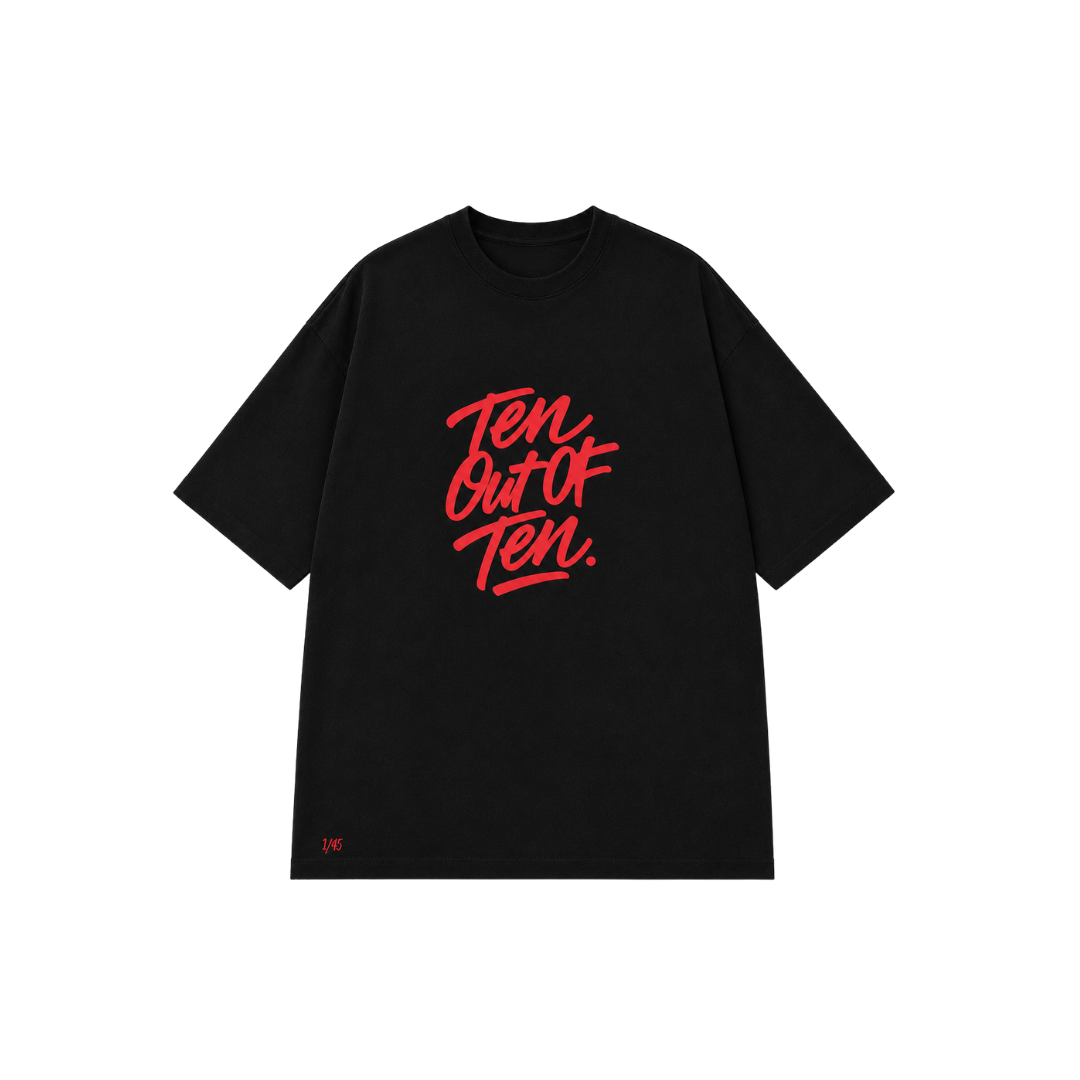Camiseta Over Sombrío Negro