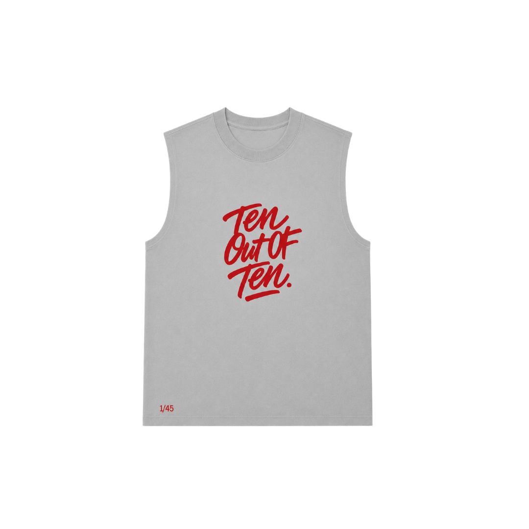 Camiseta Tank Sombrío Gris