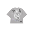 Camiseta Crop Top Boy Gris
