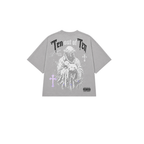 Camiseta Crop Top Boy Gris