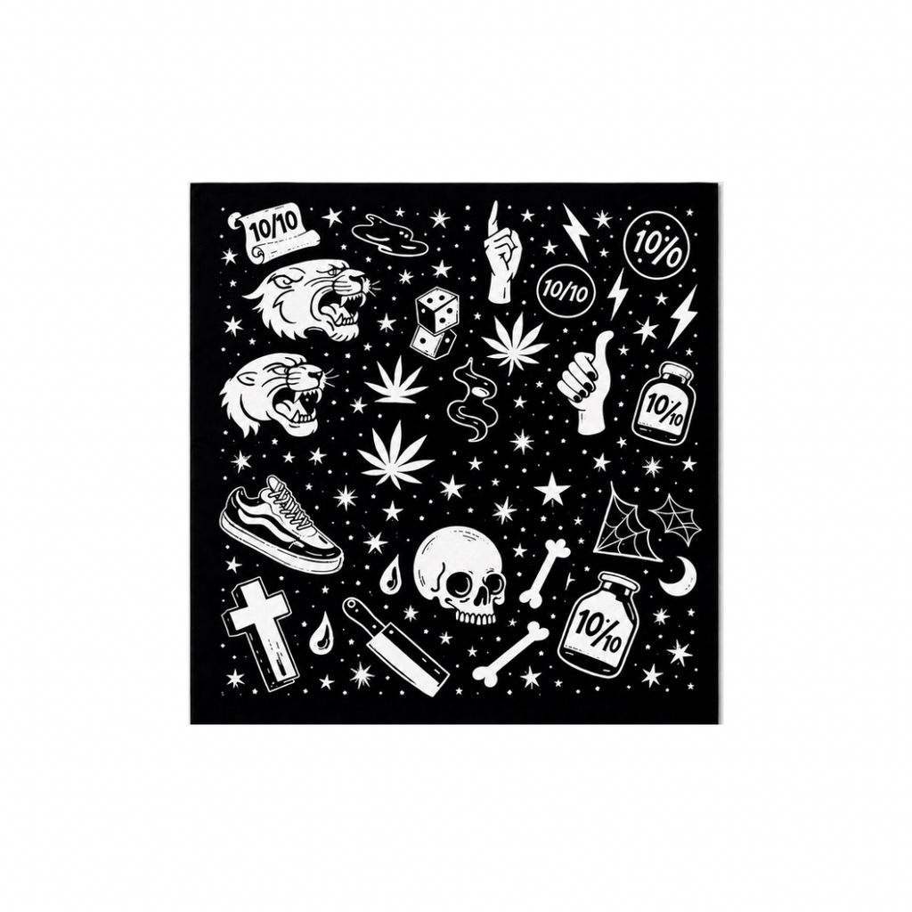 Pañoleta Caos - Negro