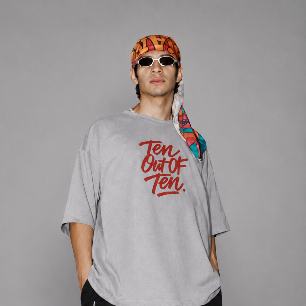 Camiseta Over Sombrío Gris