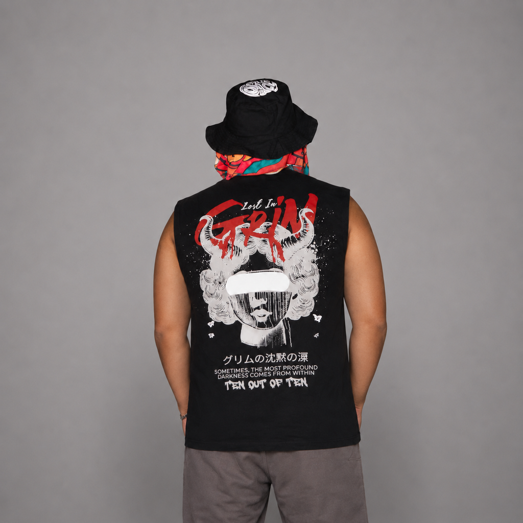 Camiseta Tank Sombrío Negro